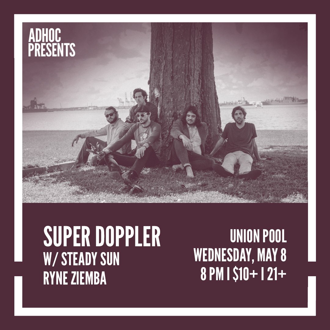 🌤️ Two weeks until <a href="/Super_Doppler/">Super Doppler</a>, Steady Sun, and @RyneZiemba come to <a href="/UnionPool/">Union Pool</a>!! 🌤️

🎟: bit.ly/2UaQg6h