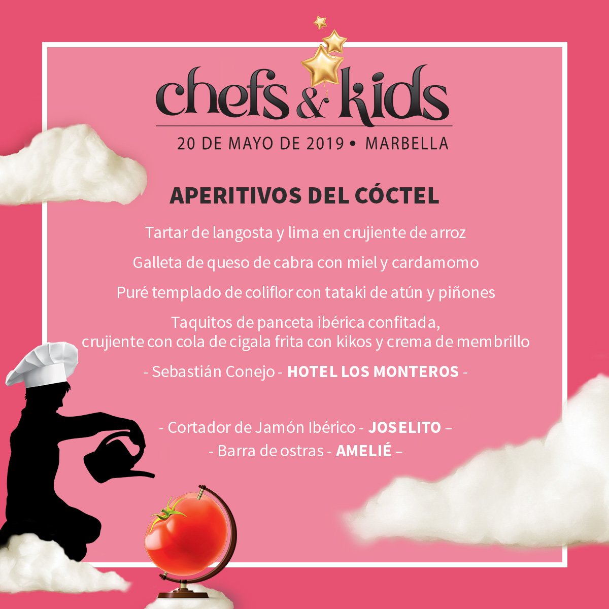 ChefsAndKids's tweet image. Ya tenemos el menú de la Cena de Gala de Chefs&amp;amp;Kids confeccionado por los estrellas Michelin locales, ¡y es ESPECTACULAR! 🌟🌟🌟👏

Si quieres disfrutarlo y compartir la cena con 27 estrellas Michelin a favor de la @FundAladina, compra tu entrada en: chefsandkids.com/reservas/adqui… ❤️🧡