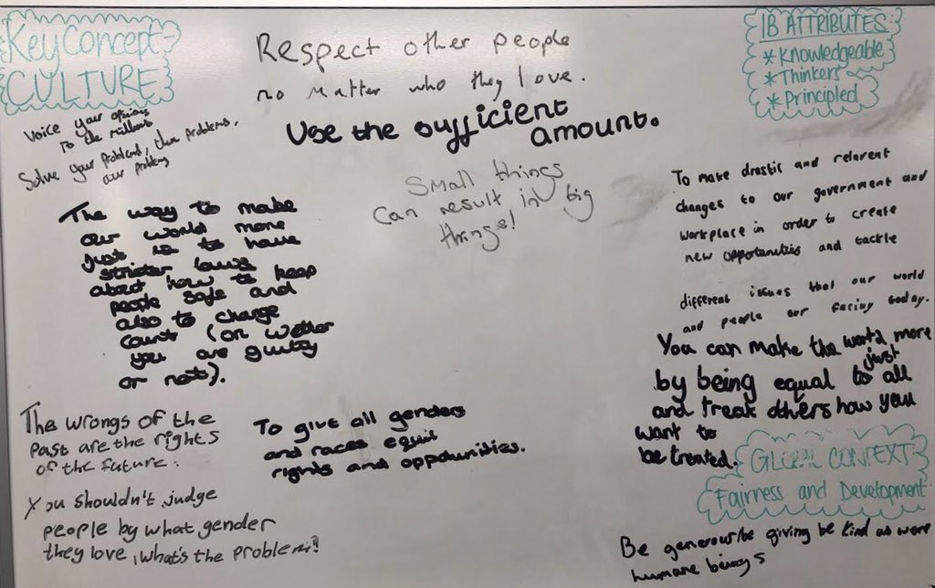 ingreenwich's tweet photo. Today was Launch of our three new Driving Questions and Concepts. Year 7 began exploring Culture and Justice through composing #tweets4good https://t.co/0WevQbnbsB