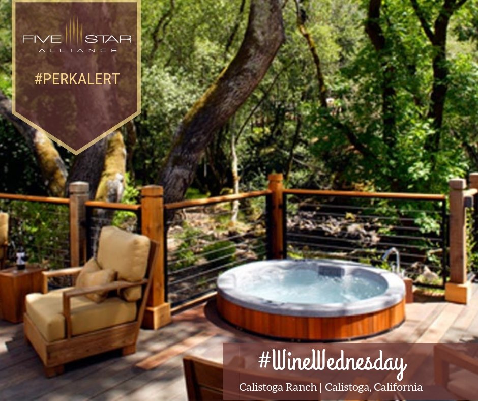 5StarAlliance's tweet photo. @CalistogaRanch #WineWednesday #PerkAlert From hiking to nearby #wineries to rejuvenating at #spa, @CalistogaRanch offers rustic luxury amidst natural surroundings. Explore #CalistogaRanch #AlwaysAuberge: https://t.co/SAfSmUxaqQ #LuxuryTravel #Vineyards #Wine #Napa #Calistoga https://t.co/Tug702DXfb
