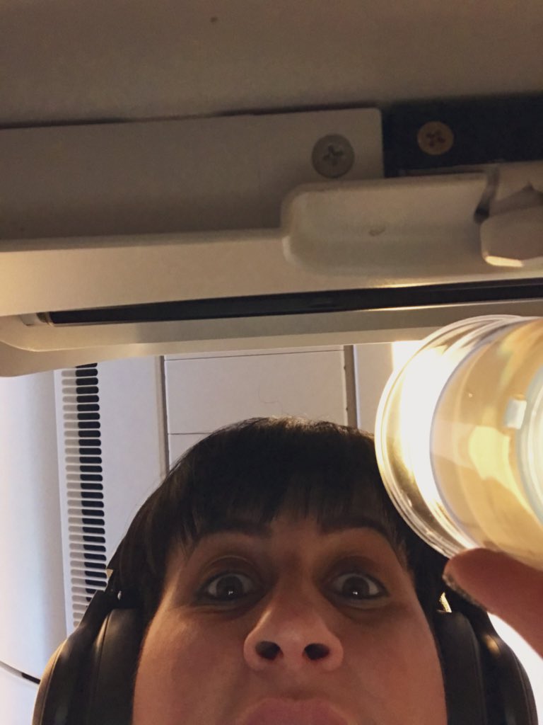 ruthlessimagery's tweet photo. Hi. I am tweeting you from the plane. It’s the future. Everybody has a cough but the air stewards are topping up the wine like there’s no tomorrow. 10/10 would recommend. https://t.co/FCgh65pOE9