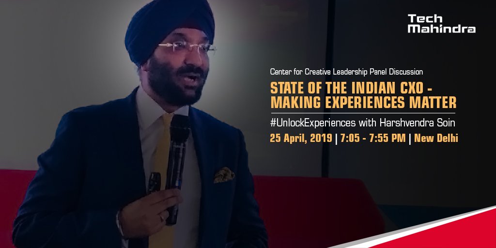 tech_mahindra's tweet photo. Celebrate Center for Creative Leadership's 10th anniversary in India with @Harsh_Soin! #UnlockExperiences by curating experiences for new age capabilities. https://t.co/Mp2cRstvHs