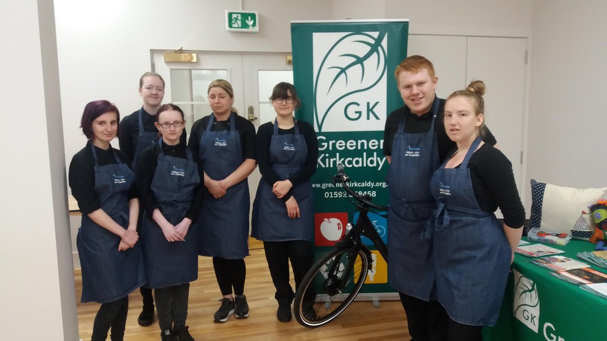 CulinaryArts10's tweet photo. SVQ Level 4 Professional Cookery students helpong at #greenerkirkcaldy serving canapes for their big event #fifecollege #savethechef #culinaryarts https://t.co/WUahdiJ3SP