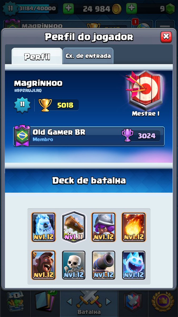 thanks to the tips and videos of <a href="/LucasXGamerCr/">LucasXGamer CR</a>  and <a href="/JACK15842169/">JACK</a> the channels <a href="/YoutubeMhero1/">Mhero1</a> and <a href="/artubeclash/">Code : Artube</a> achieved my record this season, now towards 5300!!
I love 2.6 😍😍 <a href="/ClashRoyaleBR/">Clash Royale BR</a>