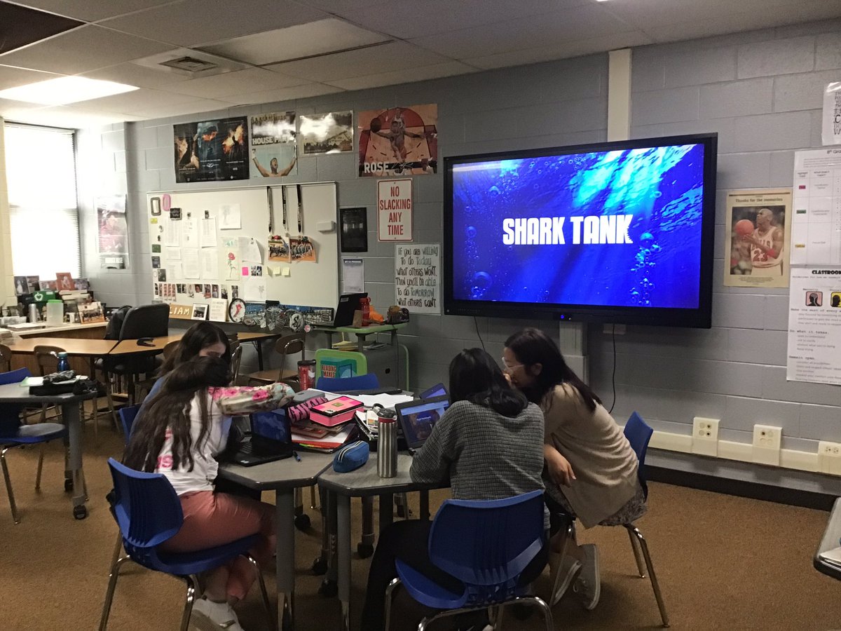 8thLa's tweet photo. It’s Shark Tank time! Students are working together to come up with the next great invention. #WeAre54 #Innovate54 #futureinventors #PBL https://t.co/5rTgZr2HFf