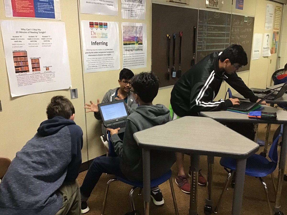 8thLa's tweet photo. It’s Shark Tank time! Students are working together to come up with the next great invention. #WeAre54 #Innovate54 #futureinventors #PBL https://t.co/5rTgZr2HFf