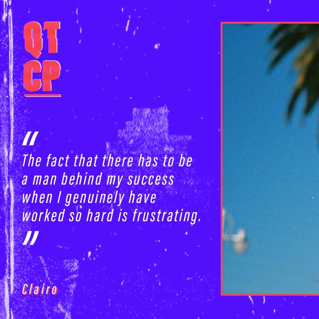 QTCP7's tweet photo. « Le fait qu’on suppose qu’un homme est à l’origine de mon succès alors que j’ai travaillé si dur est vraiment frustrant » @clairo 
#citation #quotes #clairo https://t.co/ly72YQrnRJ