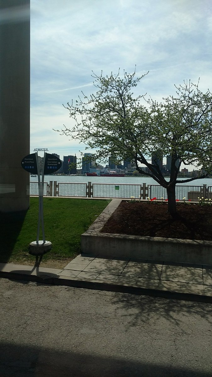 We are in Detroit, Michigan. The view shown is the Canada.