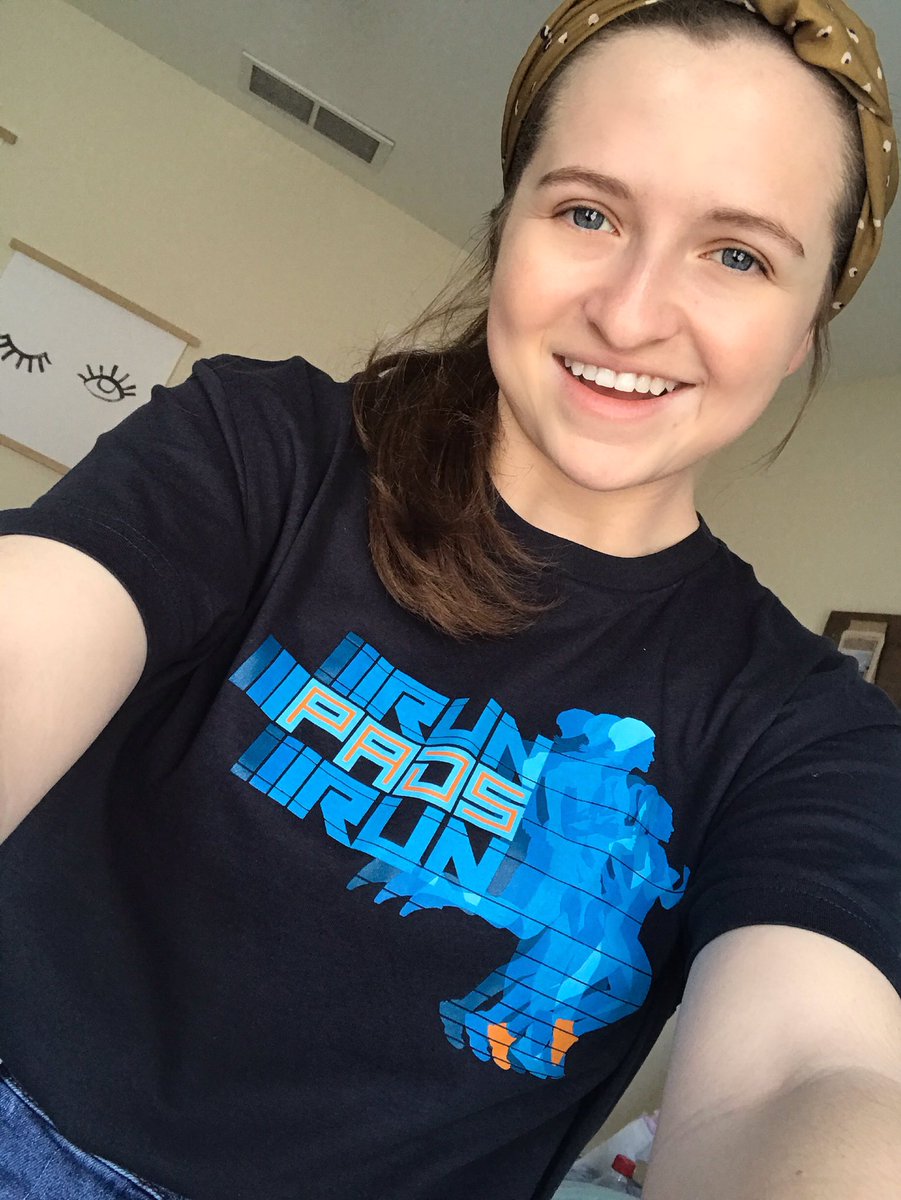 SpnFam_Ash's tweet image. Finally got my Run Pads Run Shirt! After having a ton of issues with shipping with the post office, it finally got to me haha! I just want to thank @Stands not only for the lovely shirt, but for also being awesome with helping with the situation! Y’all are great!💕 #RunPadsRun