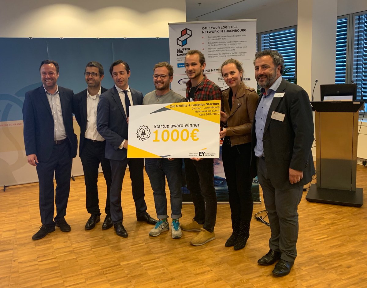 c4l_lux's tweet image. and the winner of the 2nd German/Luxembourg Logistics &amp;amp; mobility #startup event #Luxembourg is Re:charge innovative automated #StartLuxLig19 Runner-up ViSensys and 3rd SensorTransport