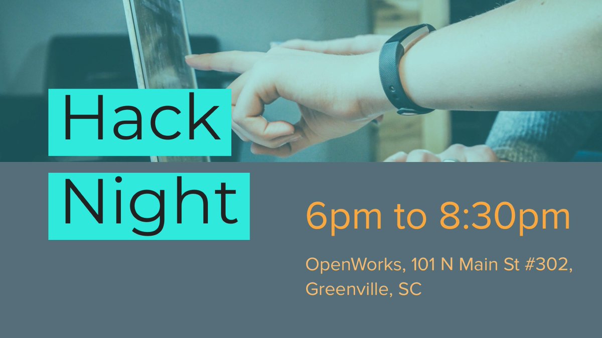 Bring us your projects, your learning challenges, your code yearning to be clean - next week is another #wwcodegville #HackNight! Join us for food, drinks, and coding camaraderie, thanks to sponsors <a href="/OpenWorksGVL/">OpenWorks Coworking</a> and <a href="/roberthalf/">Robert Half</a>: meetu.ps/e/GCjzN/FHn6T/a meetu.ps/e/GCjzN/FHn6T/a