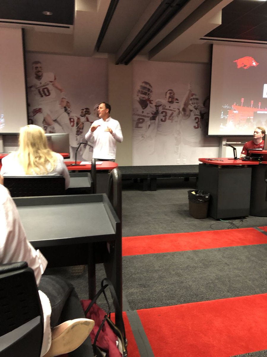 CCGosnell's tweet photo. "Culture exists...  In work, family, church..  it exists"
"You cannot sustain success in a culture that will not support it".

Great leadership lesson today, thanks @coachchadmorris #leadershiparkansas
@ARStateChamber https://t.co/F12vAAyCGm