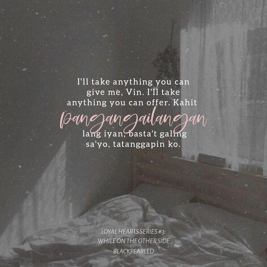 danedreamers's tweet photo. โI'll take anything you can give me, Vin. I'll take anything you can offer. Kahit pangangailangan lang iyan, basta't galing sa'yo, tatanggapin ko.โ
โ Jaxon Averell Montero #WOTOS #Blackpearled https://t.co/CM8p1grcNc
