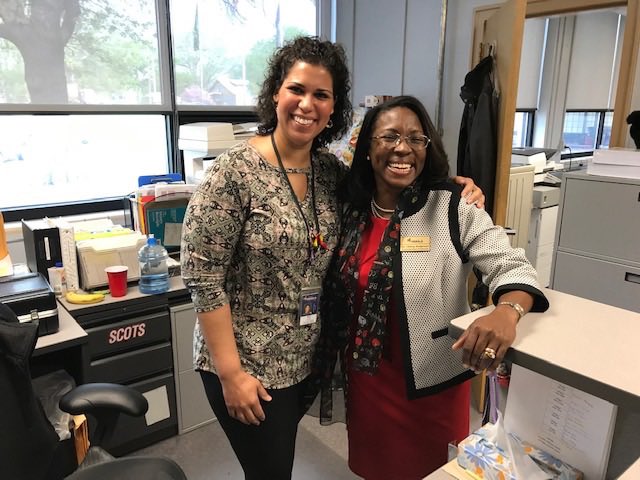 TPS_501's tweet photo. Dr. Anderson is visiting office professionals today and surprising them with pictures, flowers and sweet treats! ππͺβ¨ We are so grateful for our amazing office staff who are always ready to greet our families and staff with love and kindness! #WeAreTPS #ExploreTPS https://t.co/1DHWquLHyy