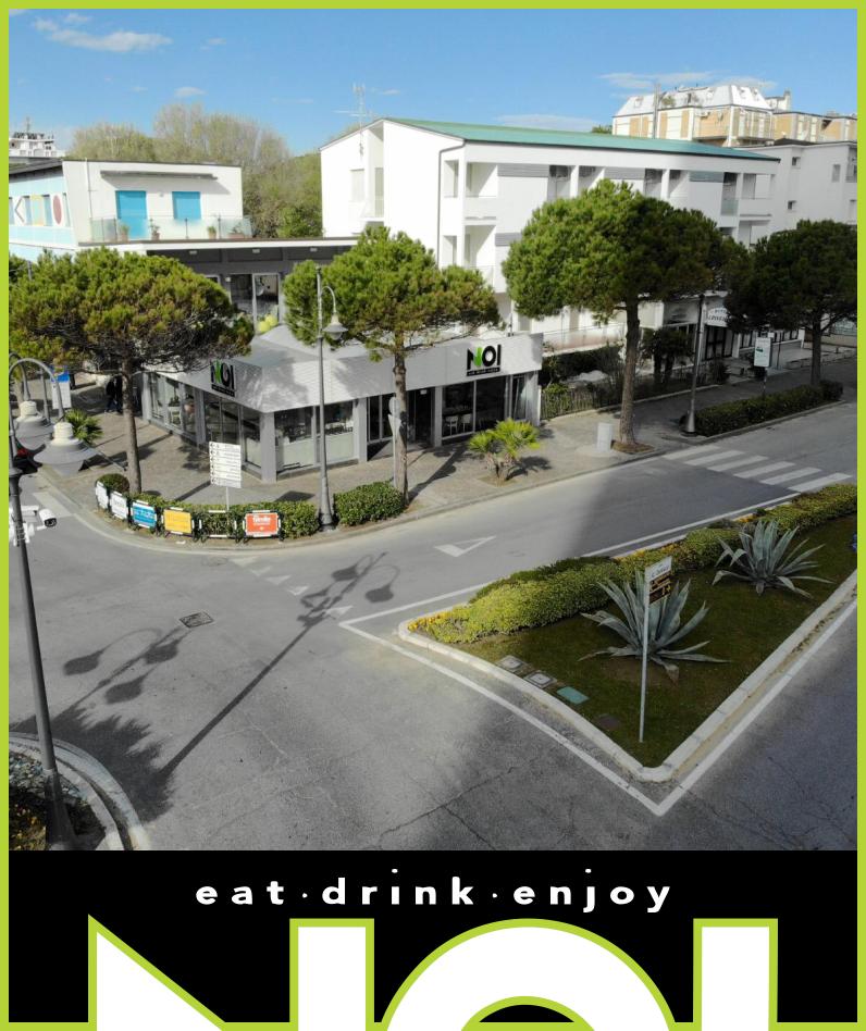 NOI è il luogo di incontro a Cesenatico. E' un “un bar-bistrot” configurato in tutte le migliori forme che puoi desiderare: Caffetteria, Bottega di salumi, Food hall, cocktail bar, gelateria.