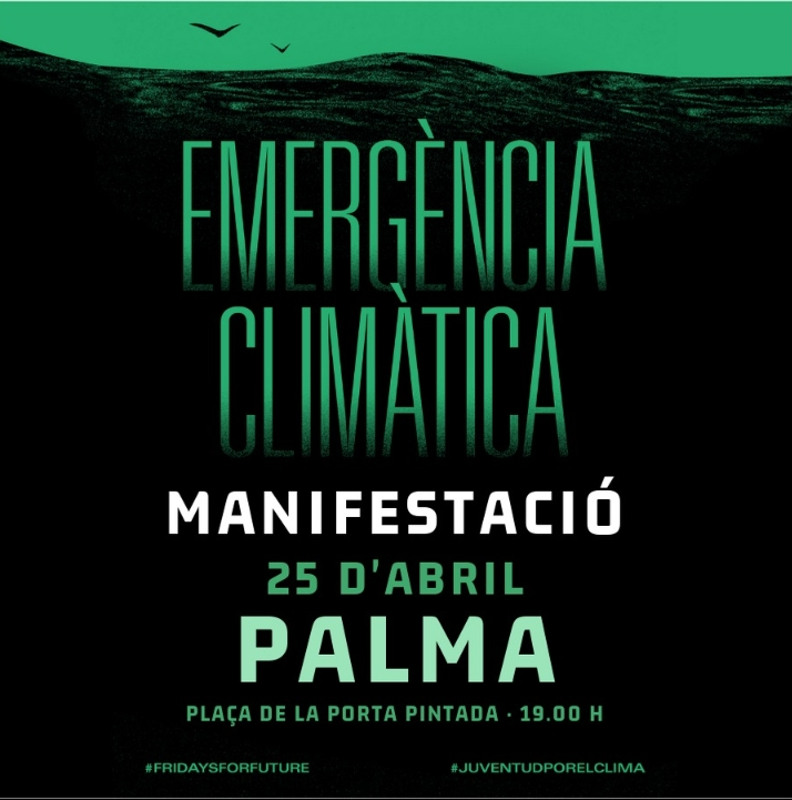 LINCCUIB's tweet photo. Demà dijous 25 d'abril, Us esperam a totes a la Manifestació per l'Emergència Climàtica, a la plaça de la Porta Pintada a les 19 h. No hi falteu! El futur ho val! #25A #FridaysForFuture #ClimateStrike #ExtinctionRebellion #Fridays4Future #CanviClimàtic https://t.co/TwmtyXZg95