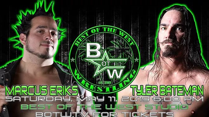 BotW Ignition Live TV Taping on Saturday, May 11 at 6pm from the BotW Studio in Fresno CA. After Bateman couldn't make last months show Marcus Eriks looks to prove it's all about ME as Tyler Bateman takes on Eriks one on one. tickets at botw.tv/tickets