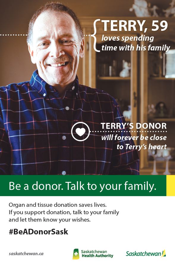 The @SKGov is creating a donor registry that will enable people to record their consent for organ & tissue donation in a central registry. It's planned launch is in 2020. #TalkToYourFamily #BeADonorSask #NOTDAW