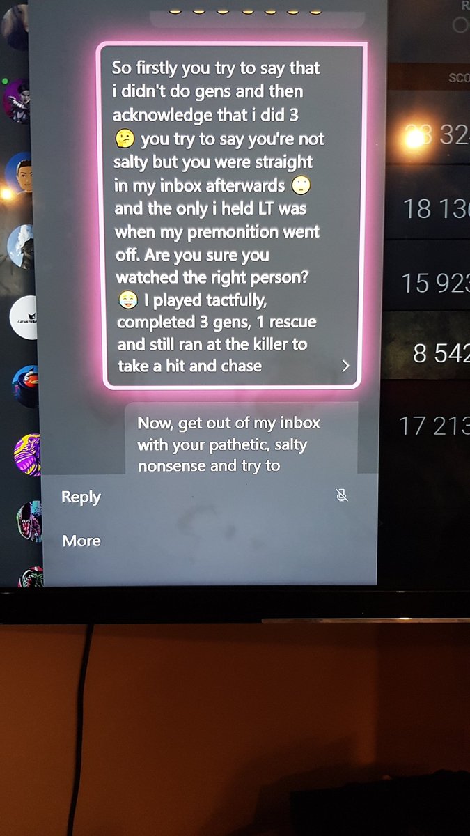 What is with #DeadbyDaylight players? Killer tunnels them but they are quick enough to drop in my inbox as if i'm at fault 🤦‍♀️ salty af 😂