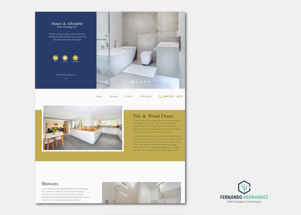 FHWebDeveloper's tweet photo. Do you need a tile installer? I’m working with Honest &amp; Affordable on their first website. Take a look to the design and let me know what you think! 😃

Website coming soon on https://t.co/fEaC4qw8d4
#smallbusinesses #tile #tileshower #website #webdesign #webdesigner https://t.co/0rsp3fmiGv
