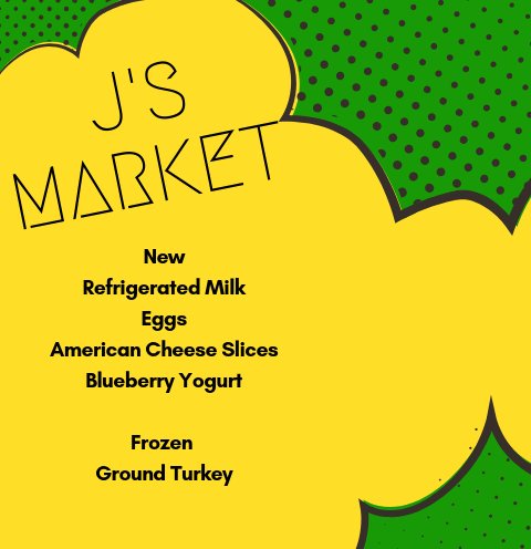 BSUFoodBank4U's tweet photo. Today at J's we have refrigerated milk, eggs, cheese, blueberry yogurt and frozen ground turkey! No fresh items from the dock this week ๐ฏ
#Jsmarket #EndHungerHere #ThisIsBSU https://t.co/OEgtUTSEsp