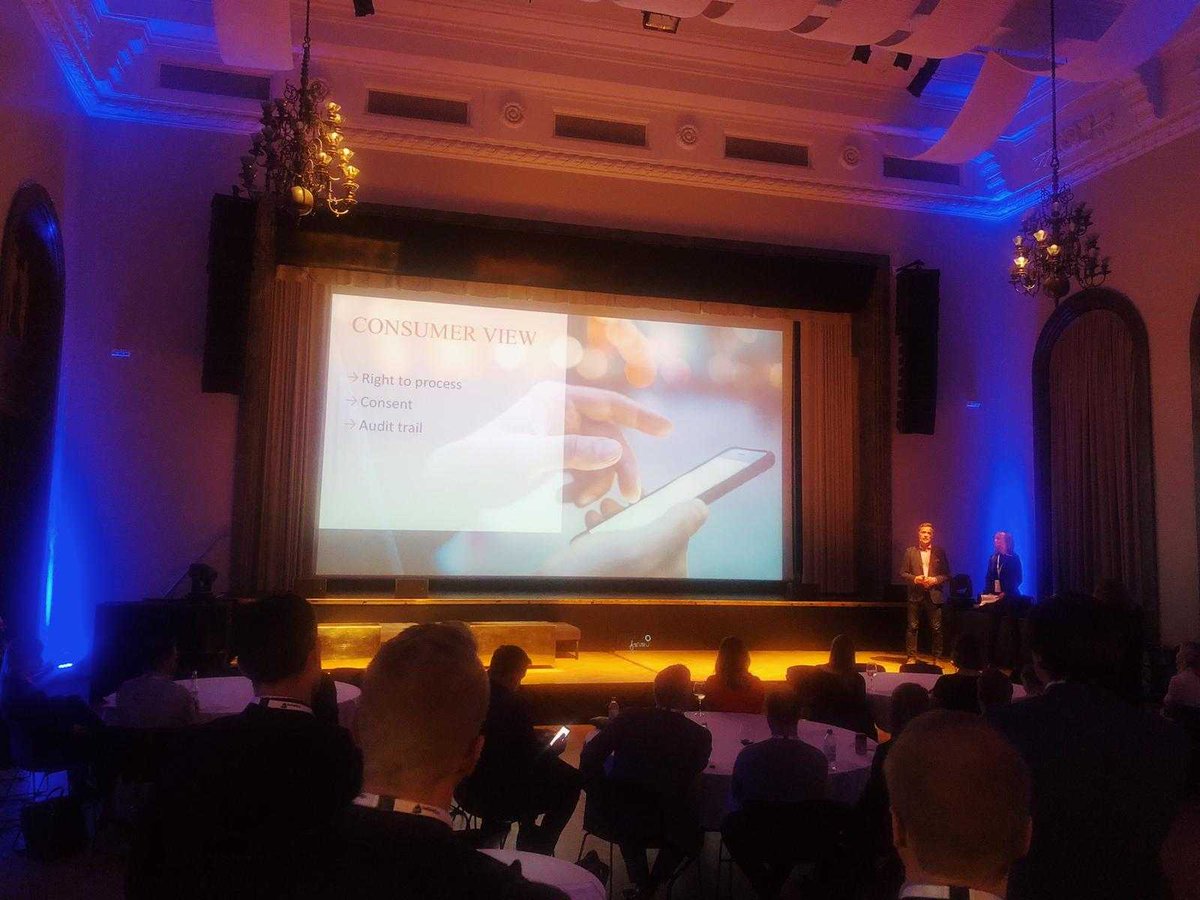 enfuce's tweet photo. Our @mikkonu and @reettasinelampi from @Asiakastieto on stage talking about Compliant services with #openbanking at Future Digital Finance Forum #psd2 #digitalfinanceFI https://t.co/89OlDsTqxg
