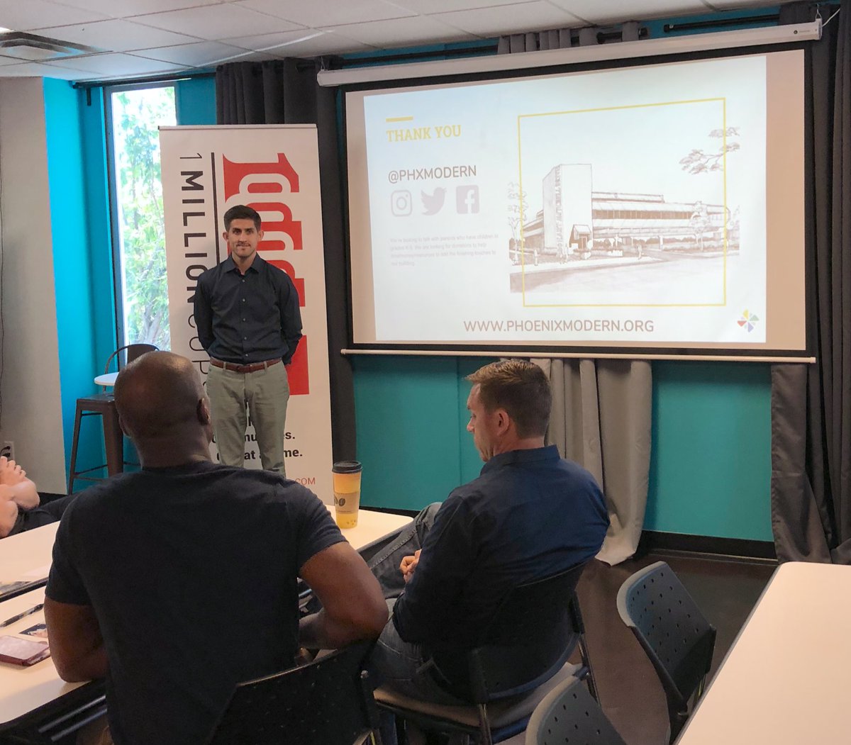Learning more from <a href="/phxmodern/">ModernSchools</a> A new concept in K-5 Education looking to break the old #education model! <a href="/1MillionCupsPHX/">1 Million Cups Phx</a>