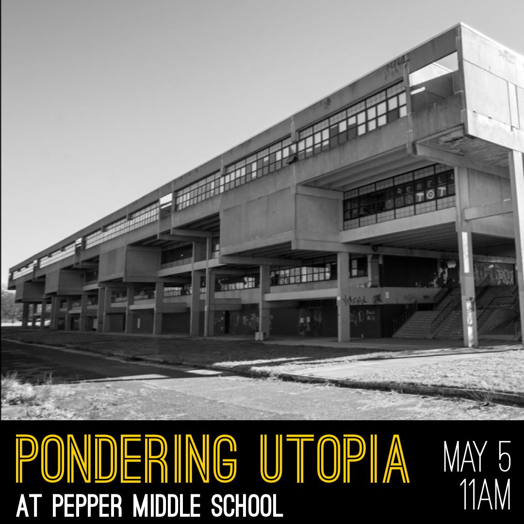 JanesWalkPHL's tweet photo. MAY 5, 11am: Join Kate + Michael Bixler for a close look at Eastwick’s closed, brutalist Pepper Middle School (2901 S. 84th St) 
https://t.co/a0NtumWxew
#JanesWalkPHL • 30+walks May 3-5 • Free • Public • Rain or shine
@mmbixler @EastwickFNC @docomomoPHL @PreservationPHL https://t.co/nxsUwhS1w4