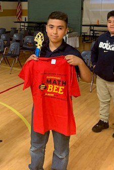 DMcRaeFWISD's tweet photo. We had our first annual Math Bee. Students used mental math to solve problems involving the different mathematical operations.  The winner was Johnathan Campos a 5th grader in Mrs. Gonzalez's class.  He will go the district ceremony on May 10. #fwisd #dmcrae143 #insideFWISD https://t.co/UMYPqOwVEW