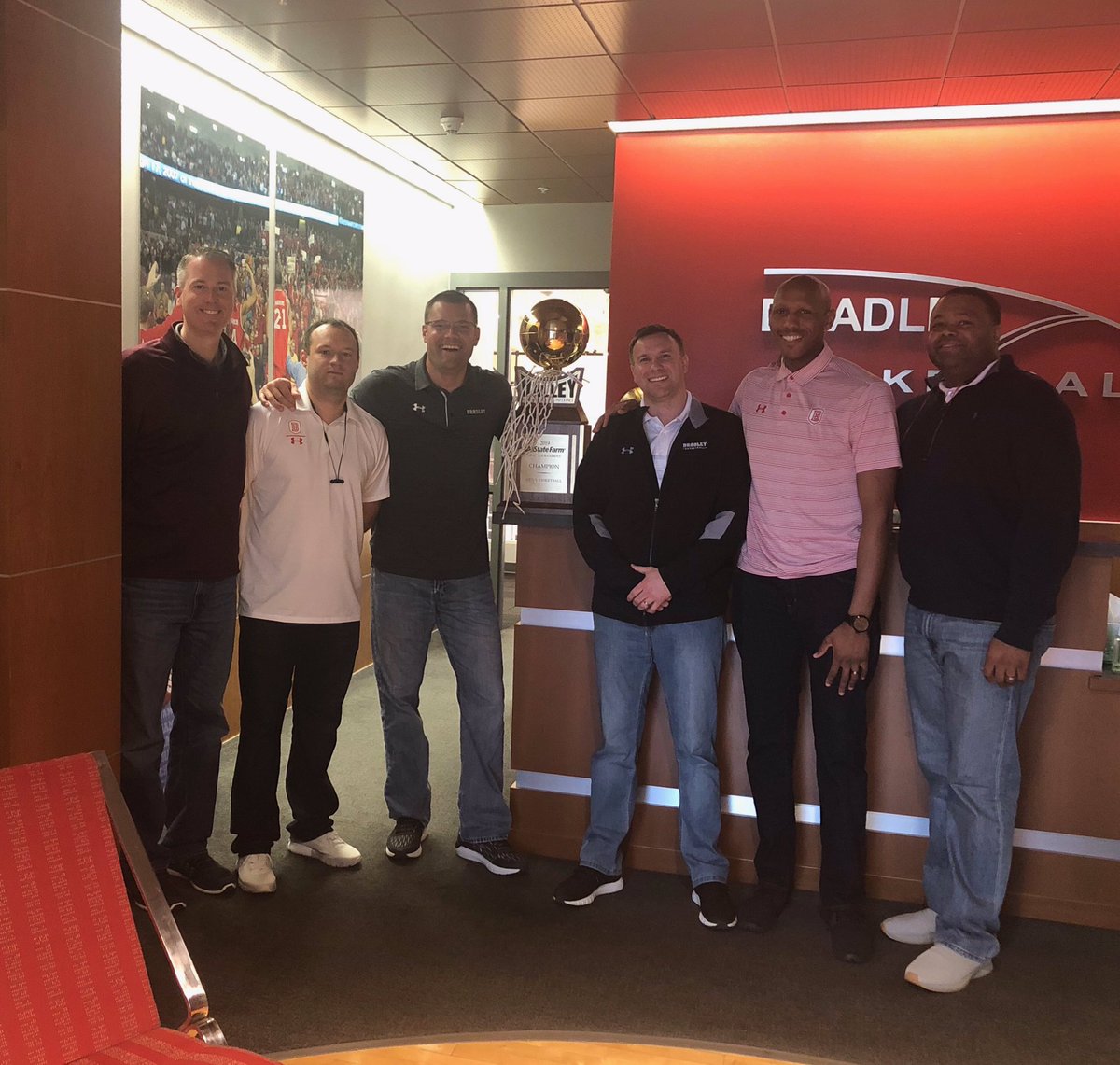 BradleyUMBB's tweet photo. Denim Day for the staff in support of @BradleyUPolice for Sexual Assualt Awareness Month #BUSAAM https://t.co/F5StLBSl6w