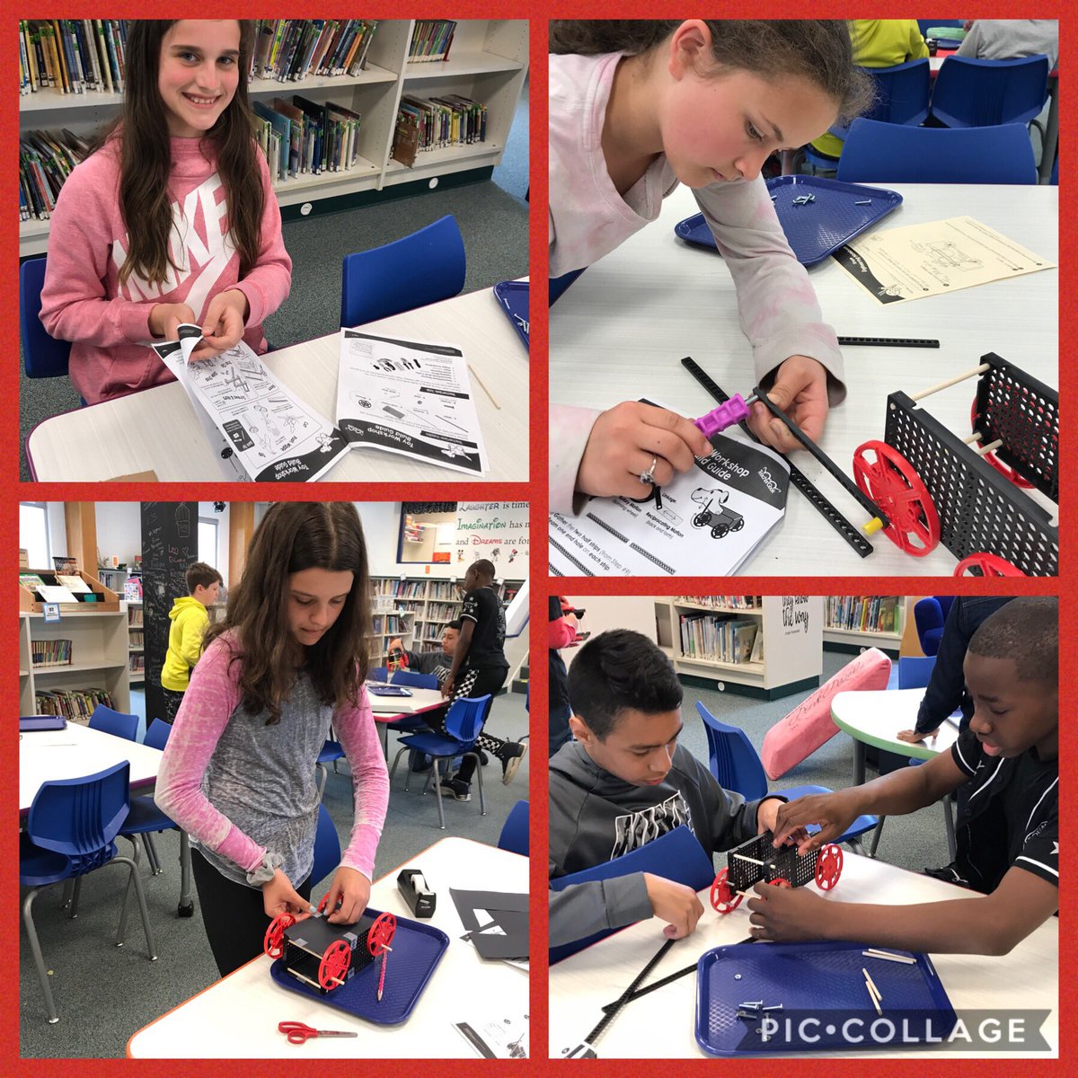 Day 2 of working on our cars! Following instructions, using tools and collaborating with partners. It’s been a makerspace kind of morning! <a href="/GetTeacherGeek/">Teachergeek</a> <a href="/ArborViewSchool/">Arbor View School</a>