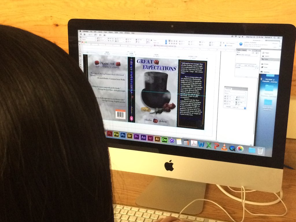 chingtechwilson's tweet photo. Gr11 TGJ CommTech students @chinguacousyss @PeelSchools redesign the classics! #becreative #techmatters #theartsmatter #ChingProud #followyourpassion #supportreading #supportliteracy #readabook https://t.co/C1TBS3U3mU