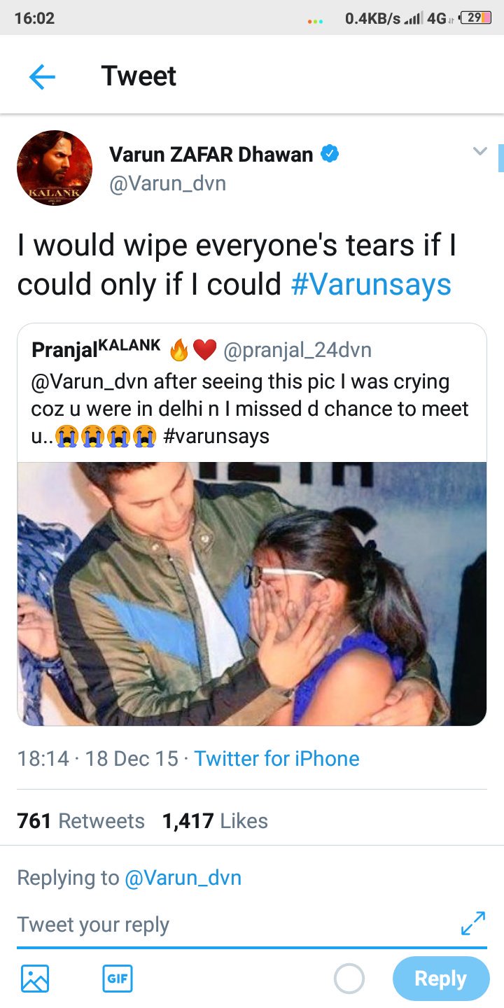 This  happy birthday to the bestest    We love Varun Dhawan
 credit 