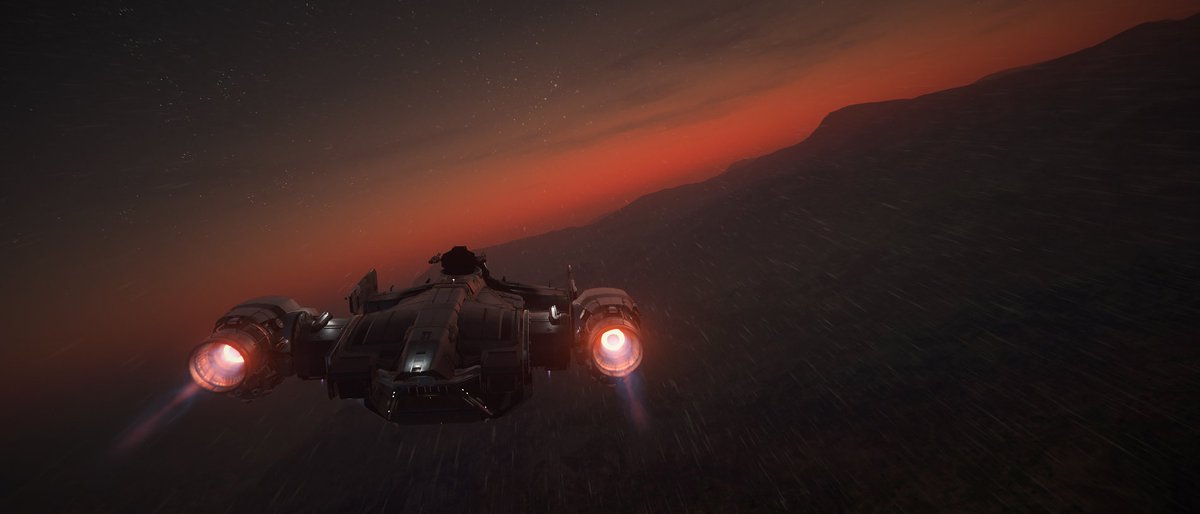 Corsair_62's tweet photo. "Forced landing"
Since there is no toilet in my Cutlass, such stops are not uncommon, but what if there is no planet suitable for breathing in the system?😮
#StarCitizen @RobertsSpaceInd https://t.co/OUZLPEp5Wc