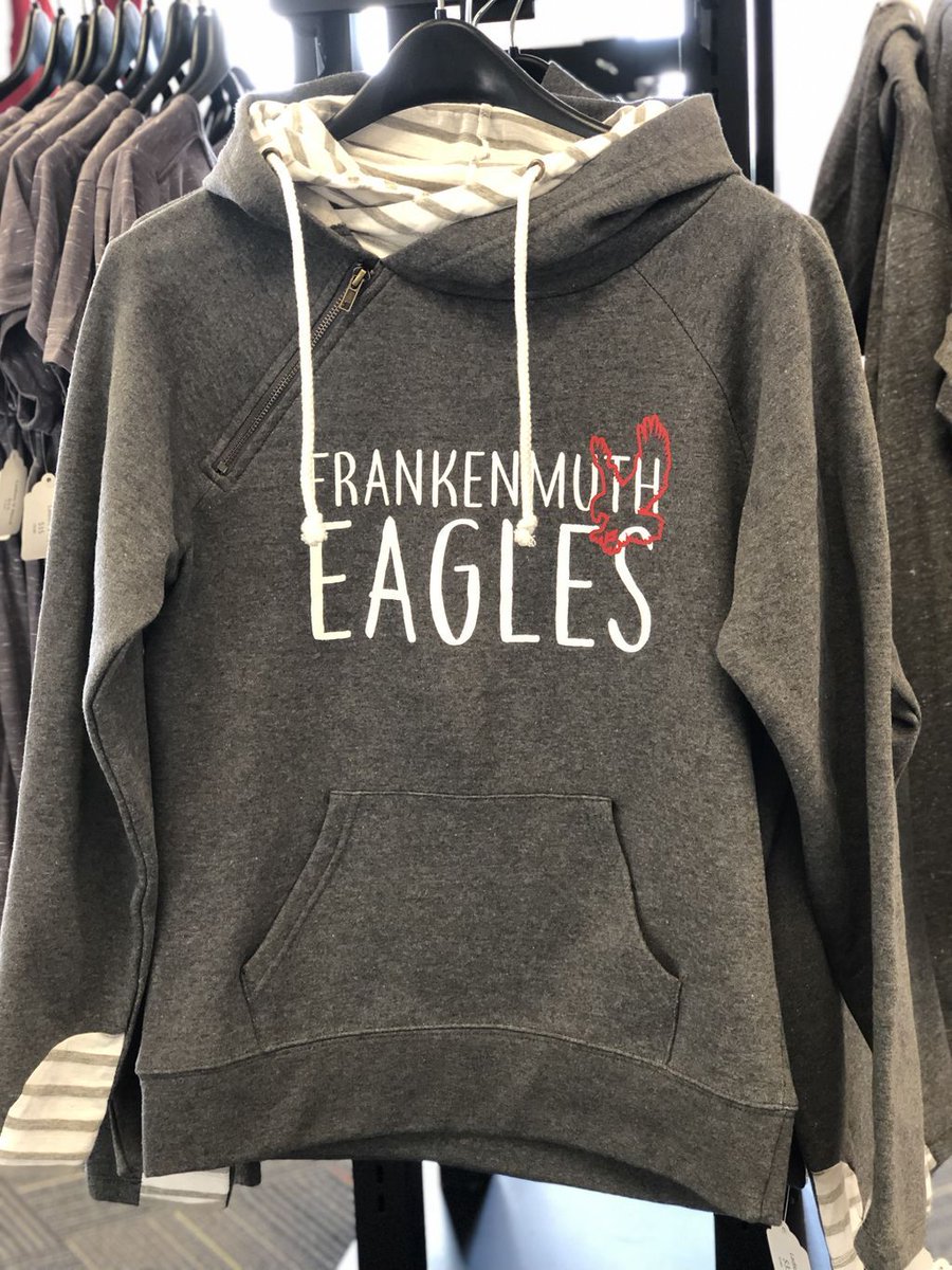 GraselGraphics's tweet photo. Lightweight ladies hoodies for our can’t-decide Michigan weather ☀️🌦❄️☀️
Available in our showroom. 
#hoodie #frankenmutheagles #screenprinting https://t.co/kb4EXCQpMk