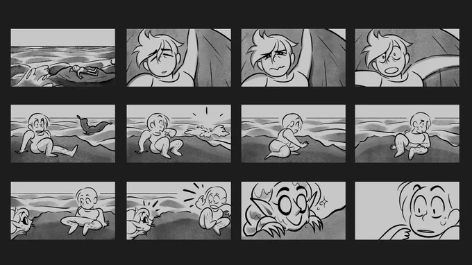 Hello! My name is Dresden, I'm a storyboard &amp; visual development artist seeking work in TVA! I also have exp. w/ color design, 2D animation, &amp; motion graphics. I especially love drawing character interactions and heartfelt stories? 

?https://t.co/Xz9VUMOZxY
?#ThisIsAnimation 