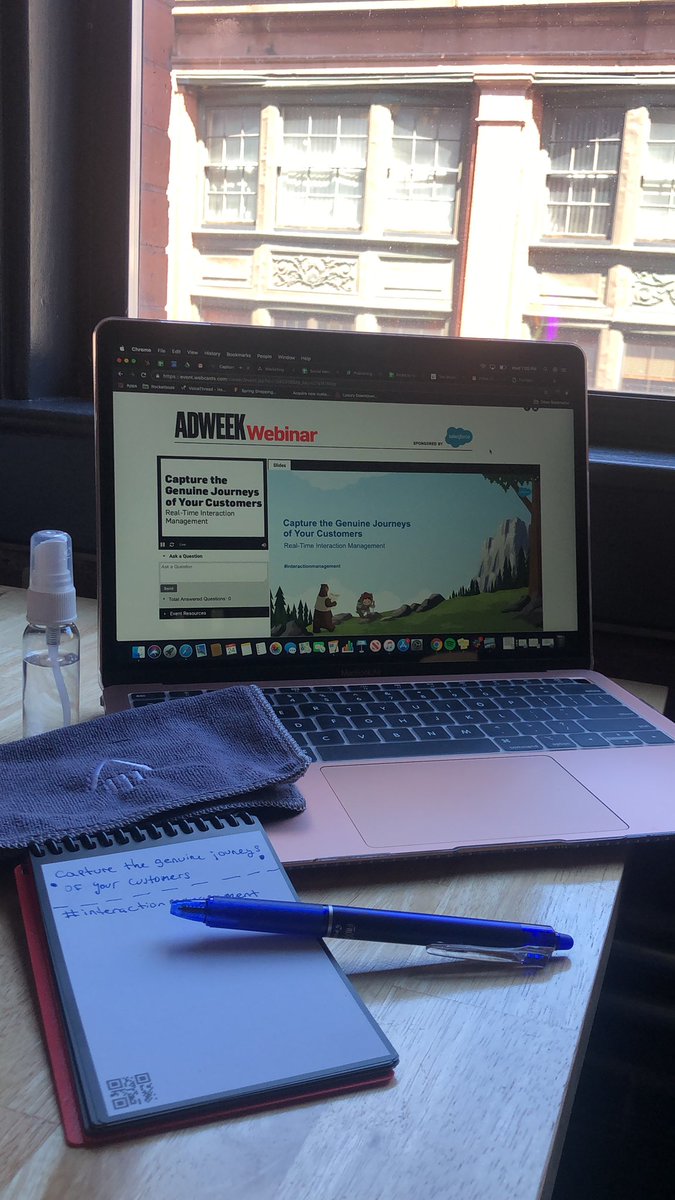 itskristybetch's tweet photo. @Adweek webinar time ✨ #interactionmanagement #Salesforce https://t.co/Kl5cUQaQpx