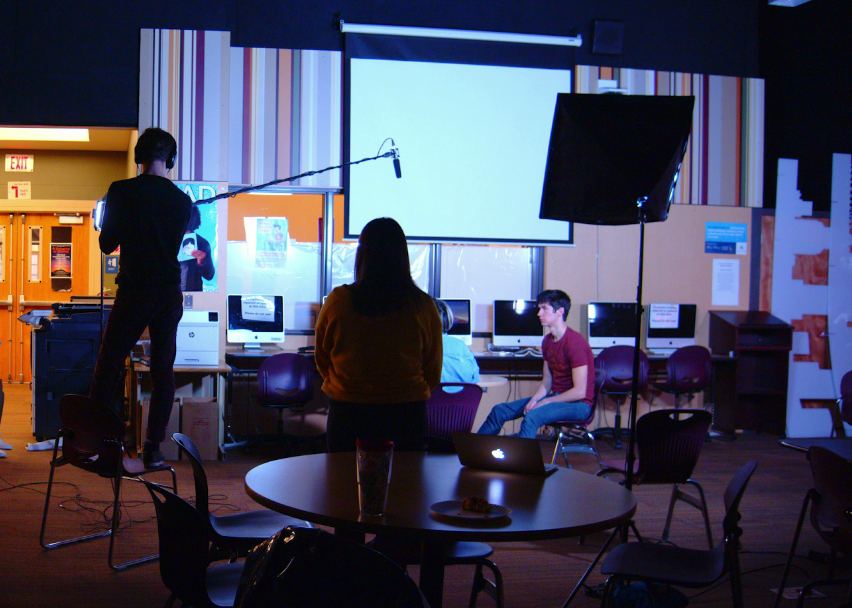 ACMA HS film class worked collaboratively and intensely for a semester using industry standard equipment and each cast and crew member had a dedicated role in the filmmaking process.   View our film <a href="/AlohaHighSchool/">Aloha High School</a> at BSD's Innovation Expo on May 16th from 5-9 p.m.
