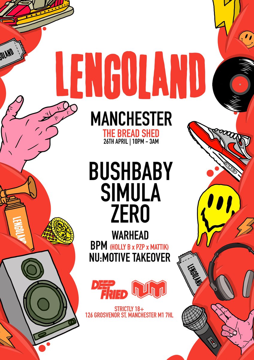 lengolanduk's tweet photo. Lengoland Manchester this Friday with @BushbabyBeats @SimulaDNB @ZeroBTN + more @ The Bread Shed ( @TheBreadShedMcr )

Tix - https://t.co/Is5b2VLu6v

#lengoland #bass https://t.co/gb38YFBAoh