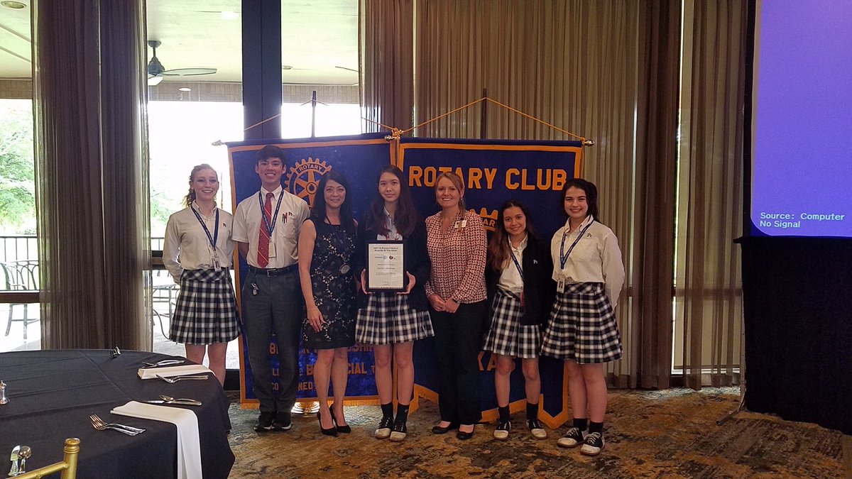 JPIIHSPLANO's tweet image. Another day, another recognition for JPII!

Today, our two-year-old Interact Club was presented with the Presidential Citation, the highest honor bestowed upon a club by Rotary International, in recognition for their commitment to service.

#CardinalService
#CardinalProud