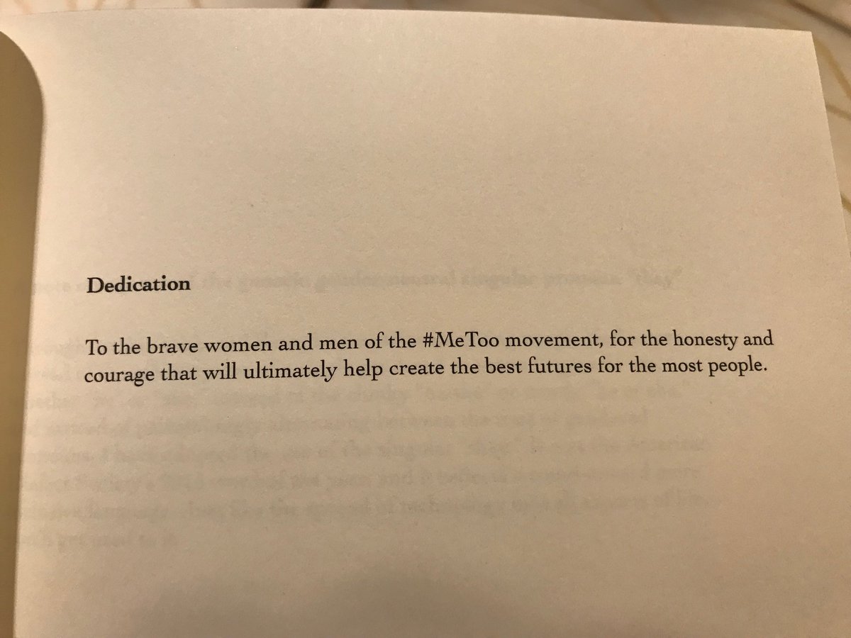 j_finkelstein's tweet image. About to hear ⁦@kateo⁩ speak at #theepic2019 about the intersection of technology and humanity. Love her already, as I spotted this fantastic dedication in her new book, #TechHumanist.