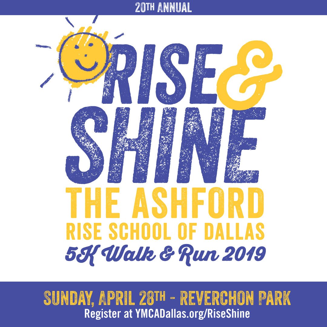 Come out and support the Rise School this Sunday at Reverchon Park. Participate in a great local 5k run or walk for a great cause! Registration and packet pickup tomorrow and Friday at Luke's Dallas store from 10 am to 6pm.