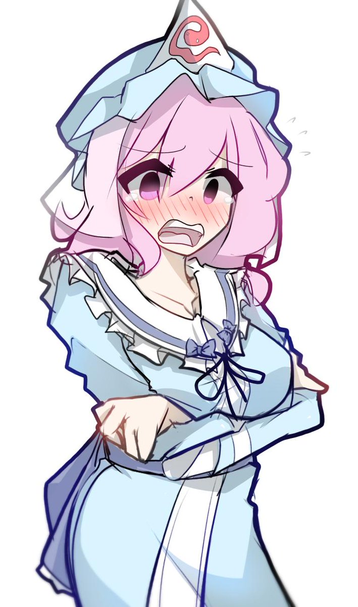 The last thing you said today is what caused her unsettling emotions.

#西行寺幽々子