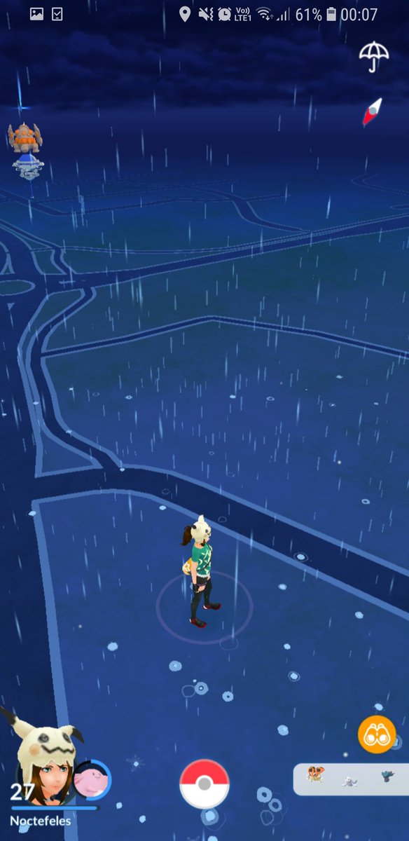 Logged into Pokémon Go to this, it's past midnight so I have no plans of going out but whoa is it really this bad?? #hazardousweather