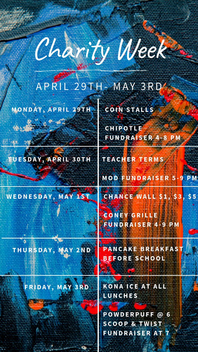 dakota_stugo's tweet photo. 🚨Charity Week starts on Monday!! ASK YOUR TEACHERS IF THEY WILL BE PARTICIPATING IN COIN STALLS &amp; TEACHER TERMS💰💰💰💰 https://t.co/Pt4kDk4opS