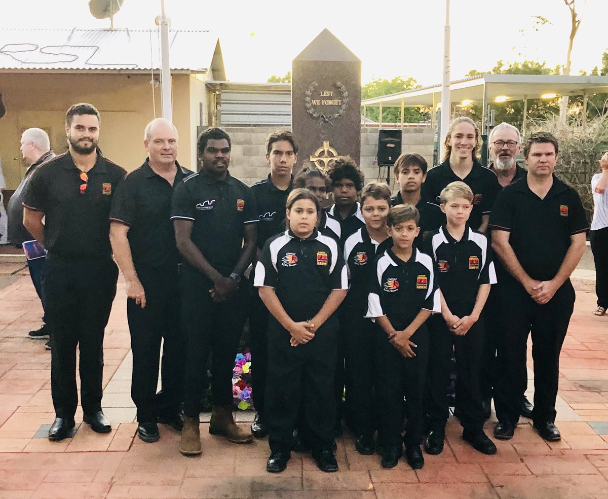 SteveEdgoMLA's tweet photo. A good turnout for this morning’s Dawn Service at the #TennantCreek RSL. 

Great to see a number of young people including those from the #StarsFoundation and the #ClontarfFoundation at the service. https://t.co/ML5sPAqcU2