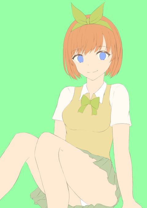 NasaさんがTwitterに投稿した中野四葉(五等分の花嫁)のイラスト。