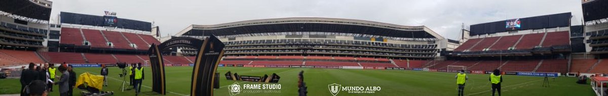 mundoalboec's tweet photo. Listos para la cobertura
#EstadioRodrigoPaz
#FrameStudio
#LDUvsFLA
#CONMEBOLLibertadores https://t.co/oGd38vdPJL