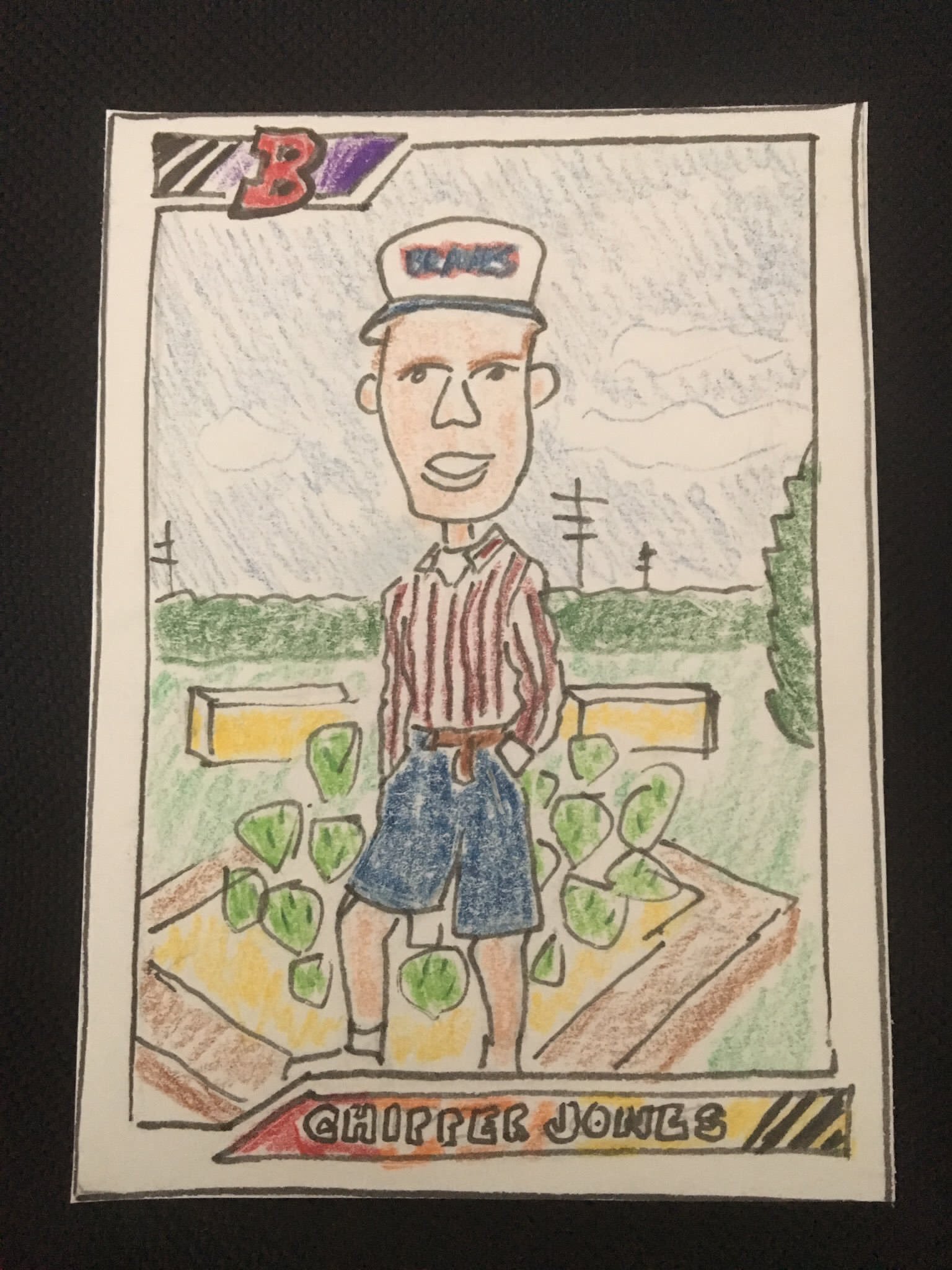 Happy Birthday to super villain Chipper Jones. Nothing says top prospect like jean shorts and cacti! 
