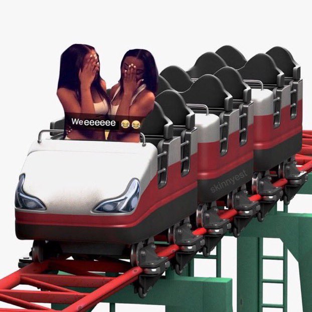 me &amp; my friends in the car when i drive over a curb